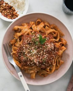 New Zealand Grass-fed Lamb Bolognese Recipe from A Cozy Kitchen