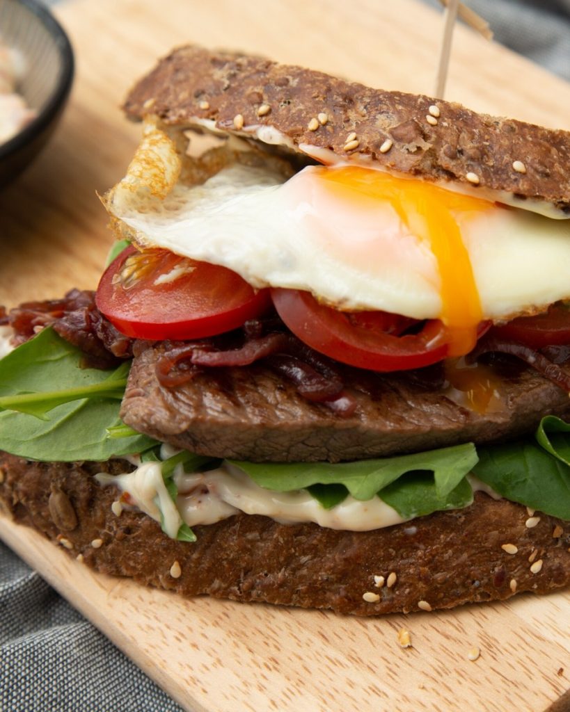 New Zealand Grass-fed Steak and Egg Sandwich Recipe