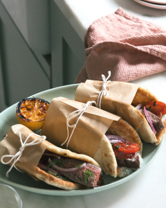 Grilled Steak Gyros Recipe from A Cozy Kitching using New Zealand Grass-fed Beef