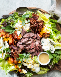 Flank Steak Cobb Salad Recipe from Foodness Gracious using New Zealand Grass-fed Beef
