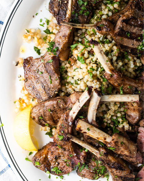 Moroccan Spiced Lamb Chops Recipe from Foodness Gracious using New Zealand Grass-fed Lamb