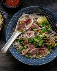 Vietnamese Grass-fed Beef Pho Recipe from Bunny Eats Design using New Zealand Grass-fed Beef