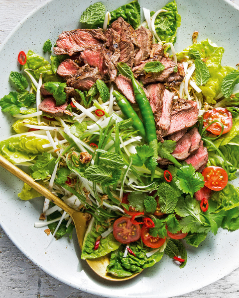 Thai Grass-fed Beef Salad recipe using New Zealand Grass-fed Beef