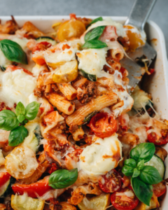 Baked Ziti with New Zealand Grass-fed Beef and Vegetables