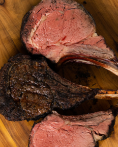 Reverse Seared Grass-fed Tomahawk Steak Recipe from Matt Melville using New Zealand grass-fed beef