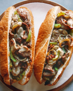 Grass-fed Beef Philly Cheesesteak Recipe from Spoon Fork Bacon using New Zealand Grass-fed Beef