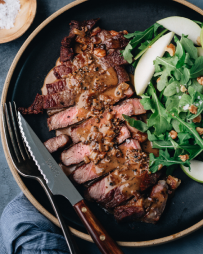 Grass-fed Steak Au Poivre Recipe | New Zealand Grass-fed Beef