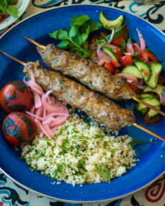 New Zealand Grass-fed Lamb Lula Kebabs Recipe from Anna Voloshyna Cooks