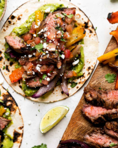 Grilled New Zealand Grass-fed Skirt Steak Fajitas Recipe from Plays Well With Butter